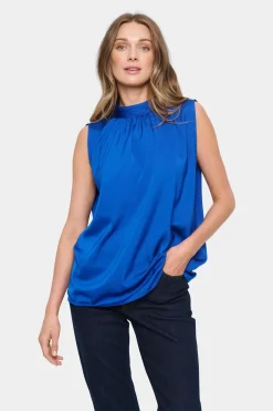 Aileen Sleeveless Top-Plain