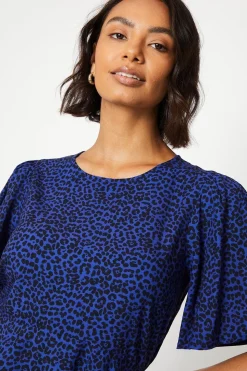 Animal Angel Sleeve Mini Dress