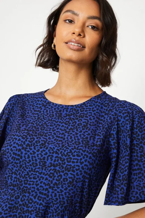 Animal Angel Sleeve Mini Dress