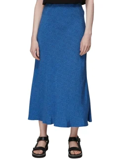 Animal Fleck Print Bias Skirt-Animal Print