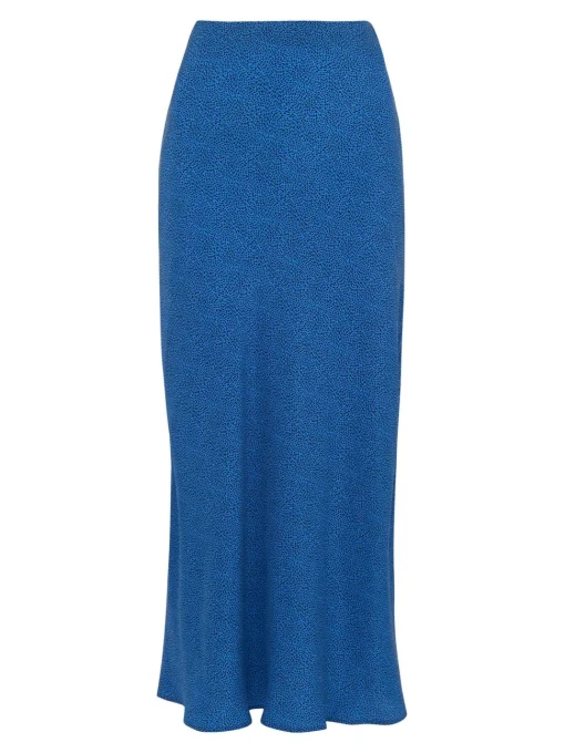 Animal Fleck Print Bias Skirt-Animal Print