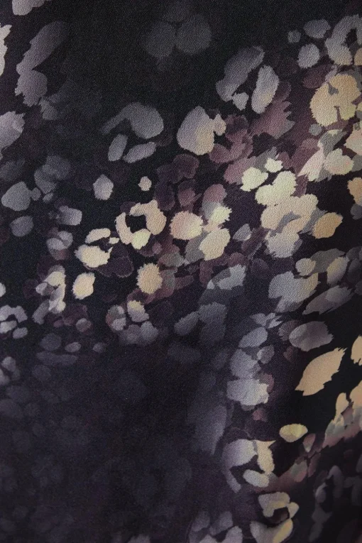 Animal Print Flute Sleeve Shift Dress