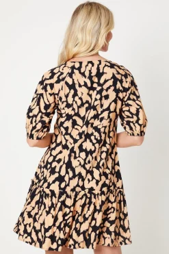 Animal Smock Mini Dress