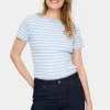 AsterSZ Short Sleeves Stripes T-shirt-Striped