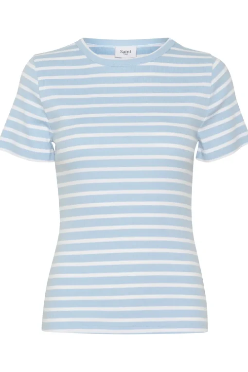 AsterSZ Short Sleeves Stripes T-shirt-Striped