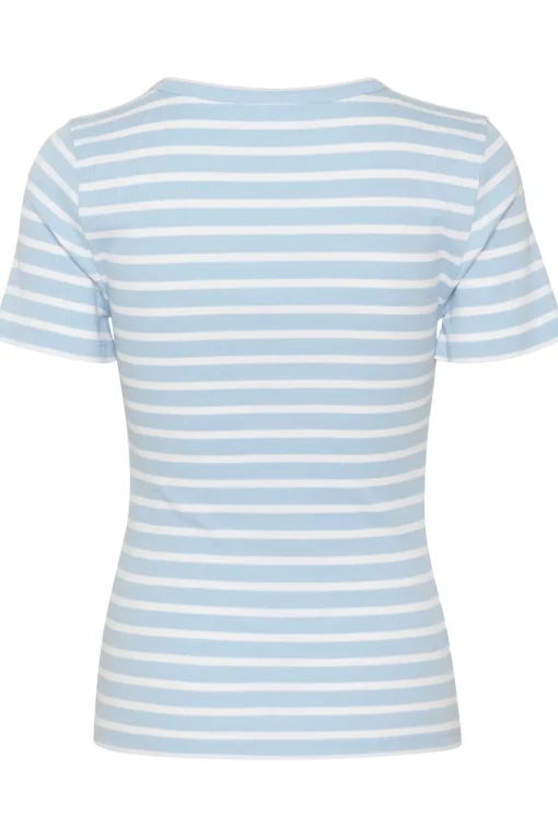 AsterSZ Short Sleeves Stripes T-shirt-Striped