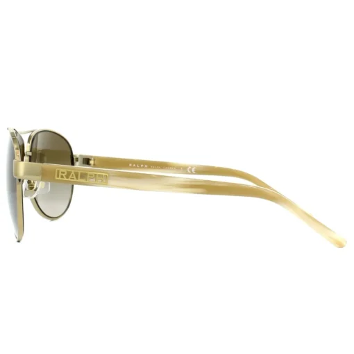 Aviator Gold Cream Brown Gradient Sunglasses