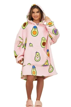 Avocado Print Hoodie Blanket