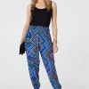 Aztec Print High Waist Harem Pants