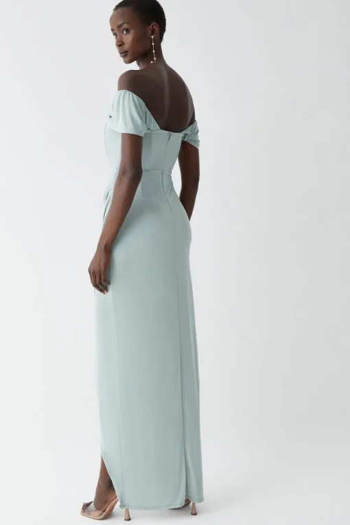 Bardot Slinky Jersey Bridesmaids Maxi Dress
