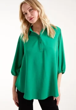Batwing Shirt With 3/4 Sleeve