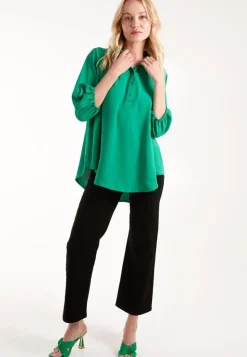 Batwing Shirt With 3/4 Sleeve