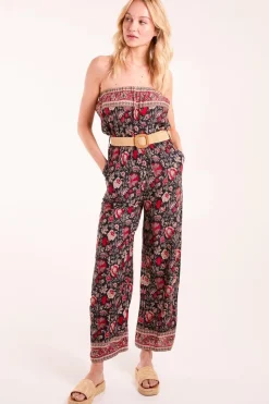 Belted Bandeau Jumpsuit