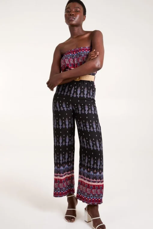 Belted Bandeau Jumpsuit