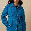 Belted Button Through Jacket