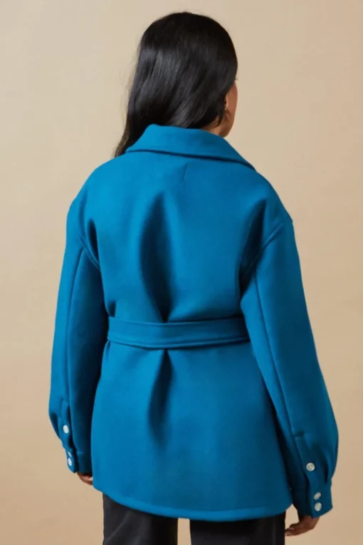 Belted Button Through Jacket