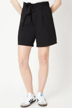 Belted Paperbag Waist Shorts