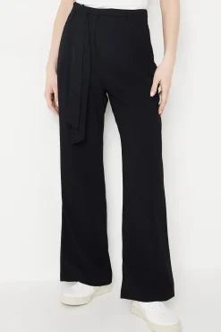 Belted Wide Leg Trouser