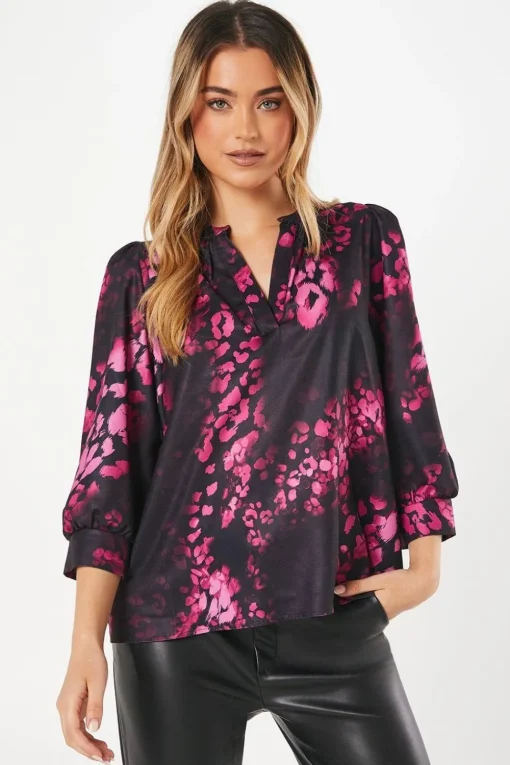 Berry Animal Overhead Blouse