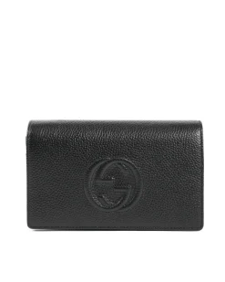 Black Leather Crossbody Bag