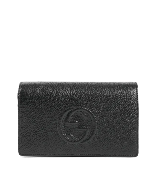 Black Leather Crossbody Bag