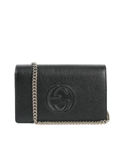 Black Leather Crossbody Bag