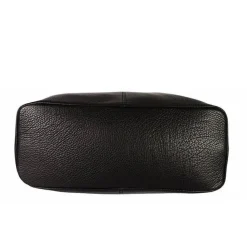 Black Soft Pebbled Leather Hobo Bag | BRRXD