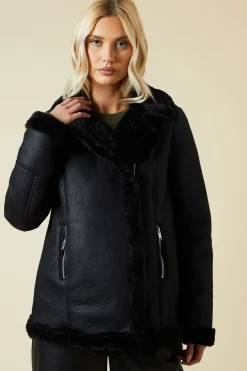 Black Suede Aviator Jacket