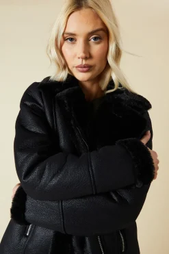 Black Suede Aviator Jacket