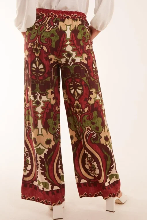 Border Design Printed Trousers