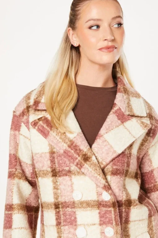 Boucle Check Double Breasted Coast