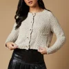 Boucle Cost Knitted Button Down Cardigan