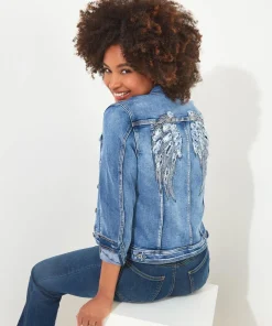 Boutique Embellished Denim Jacket