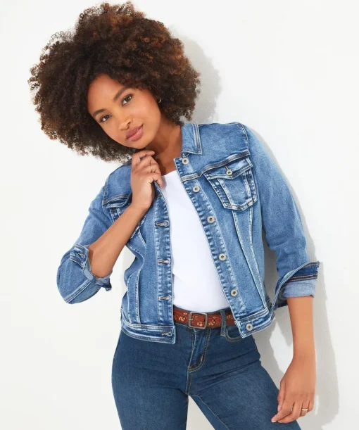 Boutique Embellished Denim Jacket