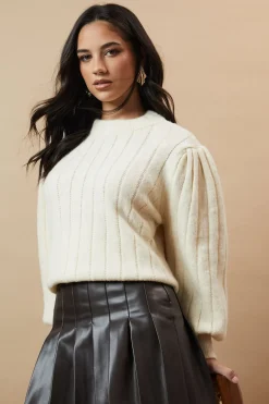 Bow Back Ribbed Jumper