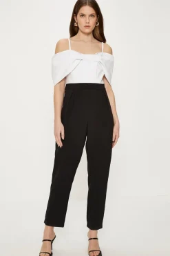 Bow Detail Bardot Jumpsuit