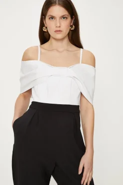 Bow Detail Bardot Jumpsuit