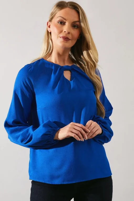 Bow Detail Woven Top