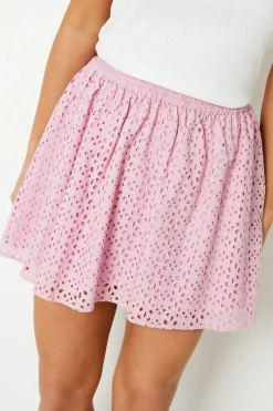 Broderie Mini Skirt