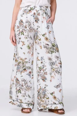 Butterfly Print High Rise Relaxed Trousers