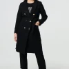 Button Front Tailored Coat