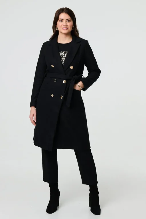 Button Front Tailored Coat