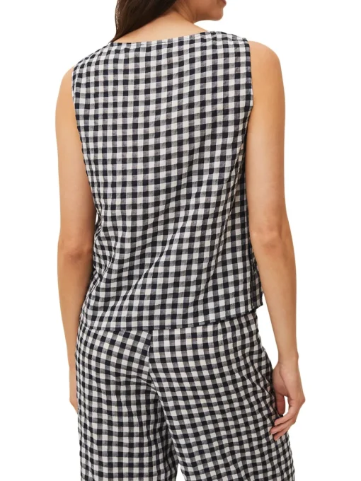 Calandra Gingham Top-Gingham