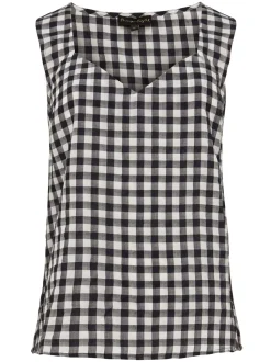 Calandra Gingham Top-Gingham
