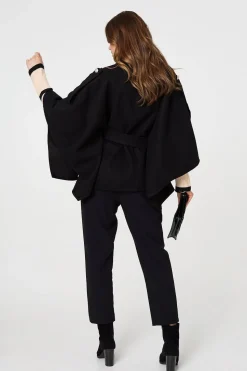 Cape Coat With Belt