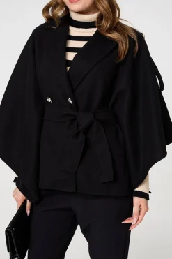 Cape Coat With Belt