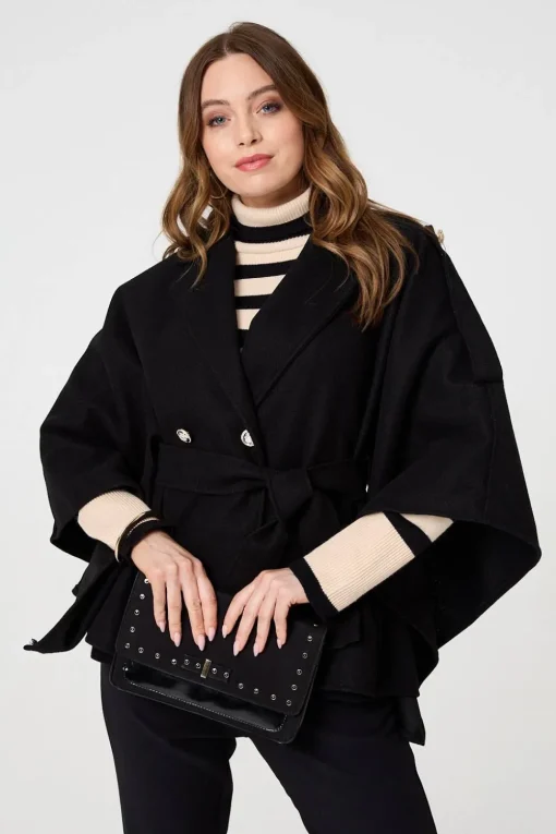 Cape Coat With Belt