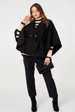 Cape Coat With Belt