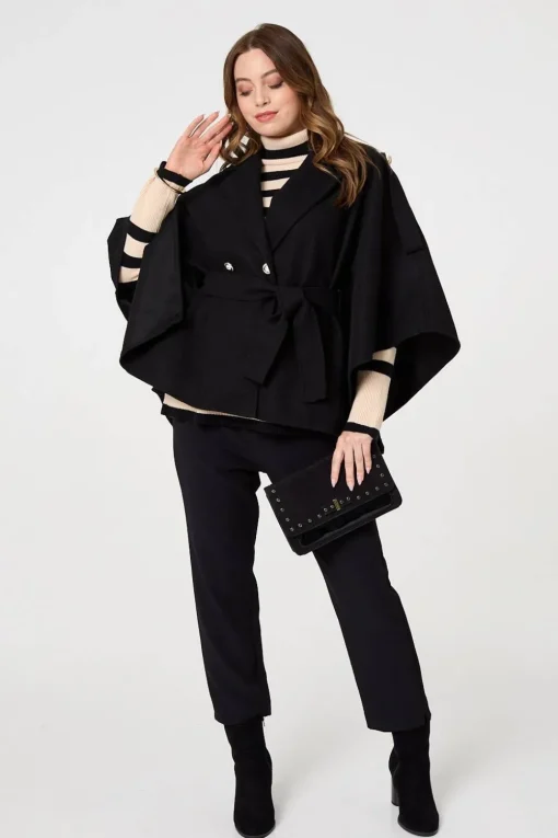 Cape Coat With Belt