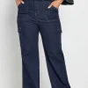 Cargo Pocket Straight Leg Jeans